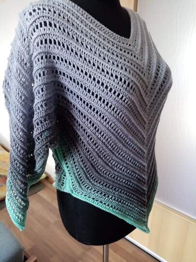 Tunika Wilma häkeln Häkeltunika Oberteil Top Shirt