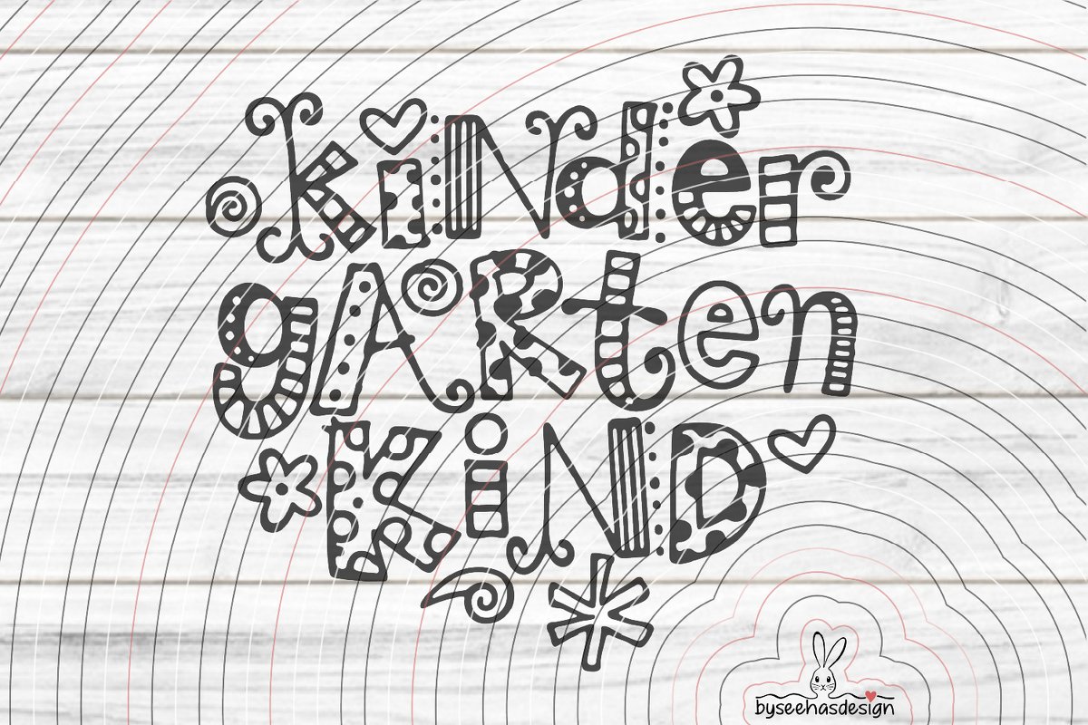 Kindergarten Kind Plotterdatei SVG DXF