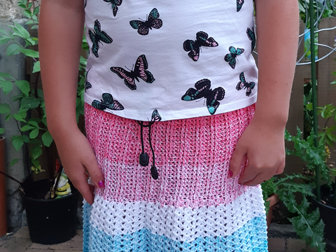 Häkelanleitung Rock "sunny days" - alle Größen