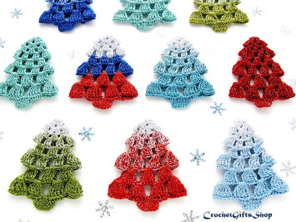 Crochet Pattern Christmas Tree Ornament
