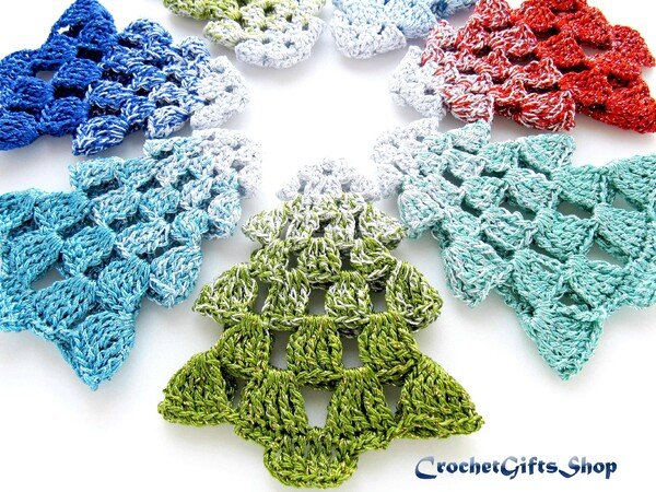 Crochet Pattern Christmas Tree Ornament