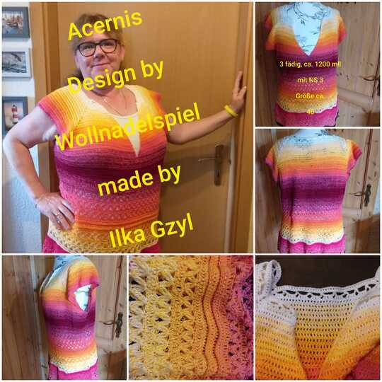 Acernis - Shirt/Tunika/Kleid häkeln im Rvo in allen Damengrößen