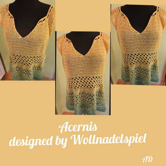 Acernis - Shirt/Tunika/Kleid häkeln im Rvo in allen Damengrößen
