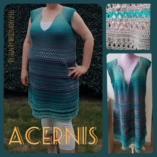 Acernis - Shirt/Tunika/Kleid häkeln im Rvo in allen Damengrößen