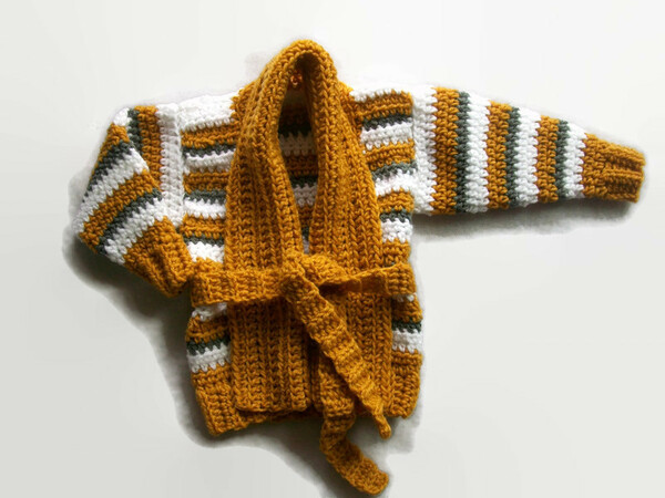Crochet Pattern Baby Girl Sweater Set 6-9 Months