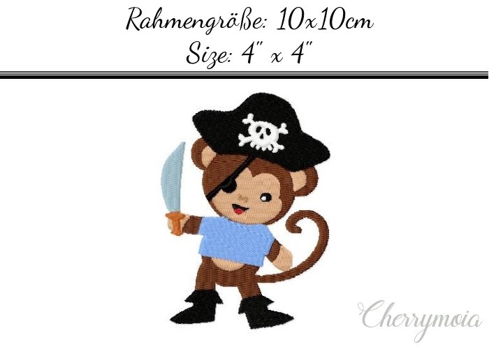 Piratenaffe 10x10