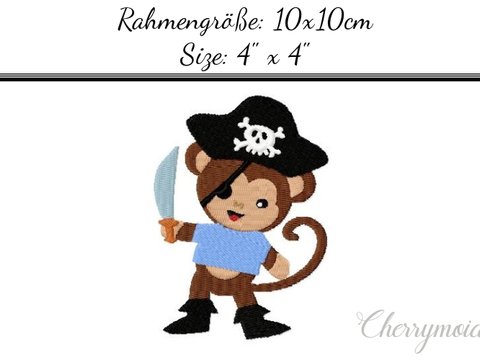 Piratenaffe 10x10