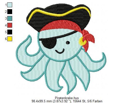 Piratenkrake 10x10 - Bild 2