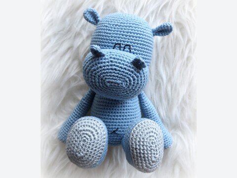 Grinsenilpferd (klein) von LaCritza