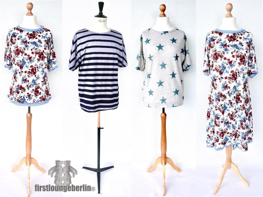 EASY T-Shirt Unisex Damen Herren Shirt Top Jerseytop Sommershirt E-Book Schnittmuster &amp; Nähanleitung - DIY Design von firstloungeberlin