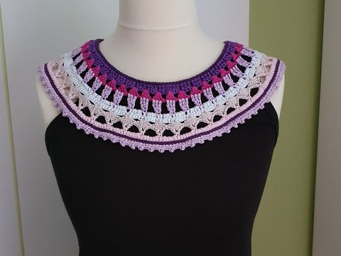 Anleitung Pimp my Shirt - gehäkelte Blende