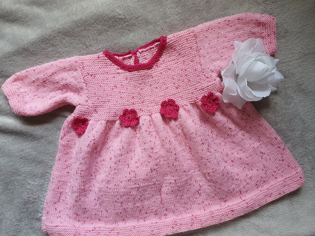 Strickanleitung für ein Babykleidchen in der Größe 80/86! - Bild 15