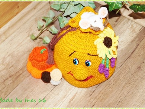 Anleitung Türstopper Herbstdeko  ++Strohsack Erntedanke++