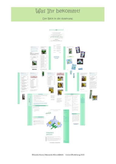 Dekoration MARGERITE - Häkelanleitung