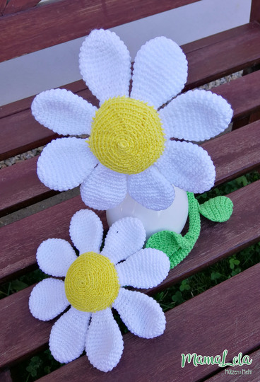 Dekoration MARGERITE - Häkelanleitung