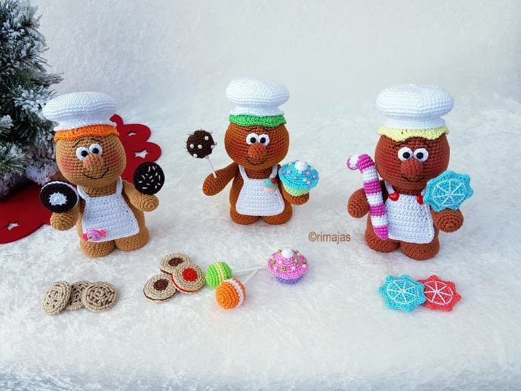 Häkelanleitung - In der Weihnachtsbäckerei