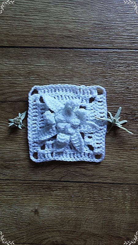 Anleitung Granny Square "Edelweiß"