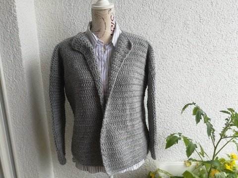 Häkelanleitung Jacke *Greystar* - Gr.38-40