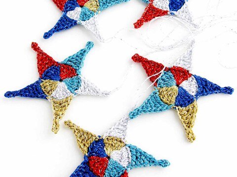 Crochet Pattern Christmas Star Ornaments (2)