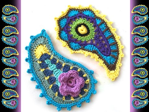 2 Paisleymuster, auch für Freestyle  Paisleyornament