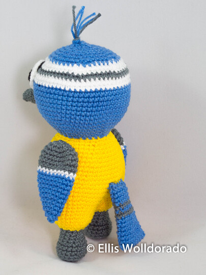 Blaumeise Felix, Amigurumi, Häkelanleitung