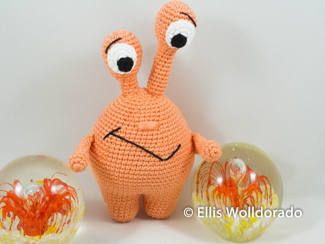 Monsterchen Axel, Amigurumi, Häkelanleitung