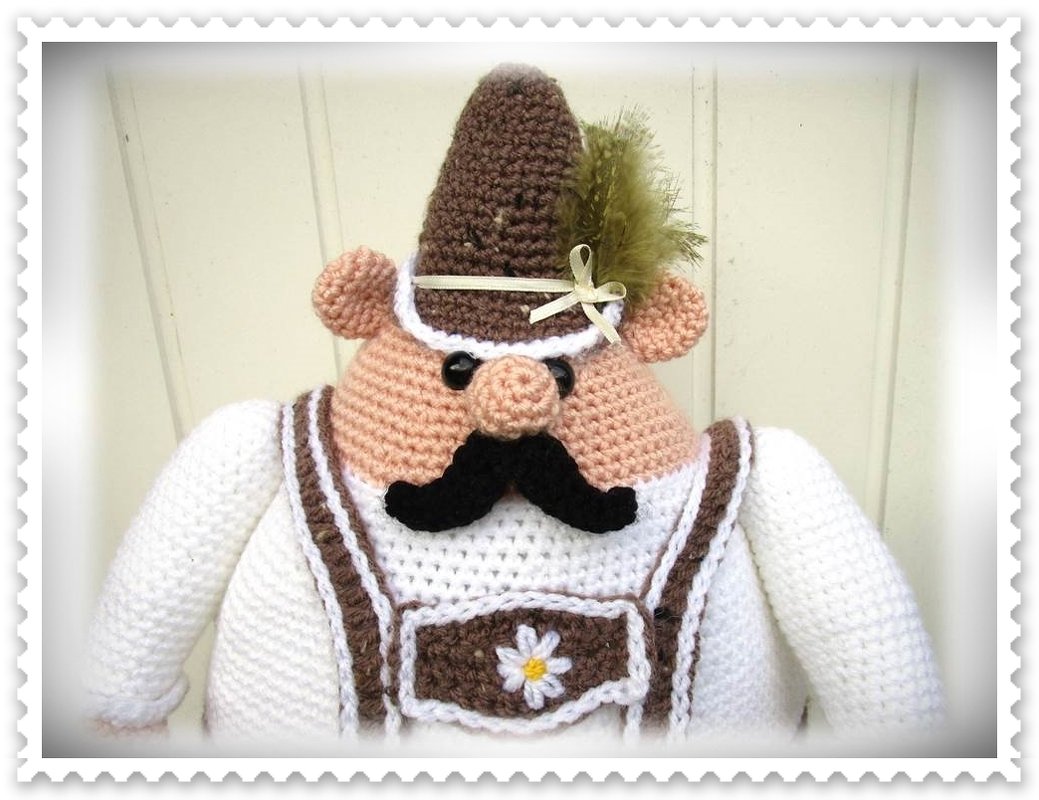 Häkelanleitung Toni Türstopper / Deko - Bild 2