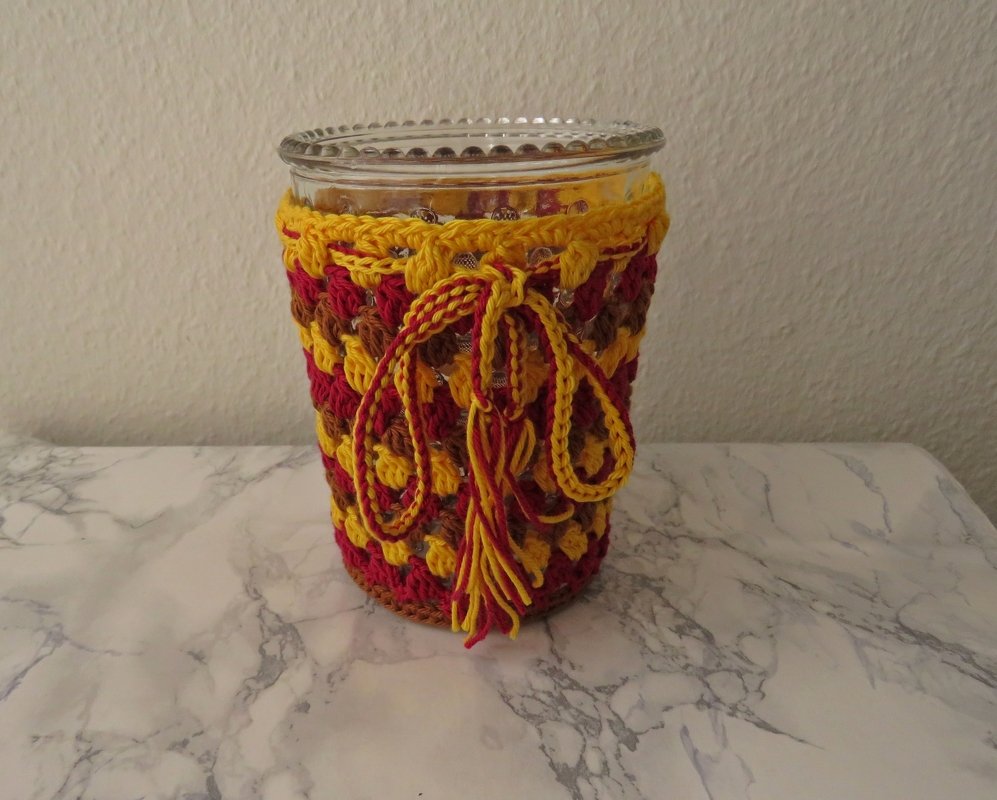 Windlicht, ganz einfach gehäkelt - Bild 4