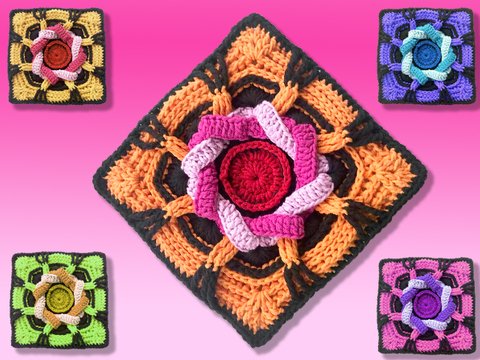 Neues Grannymuster "Blumenglück"