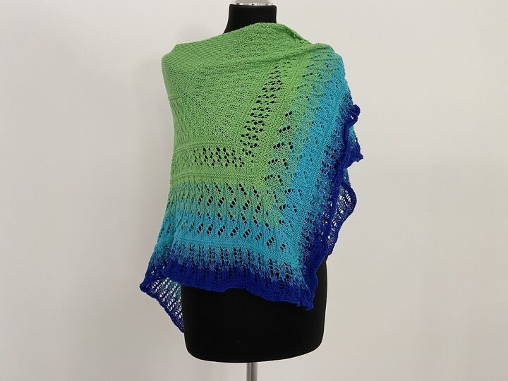 Strickanleitung - Tuch "Under the Sea"