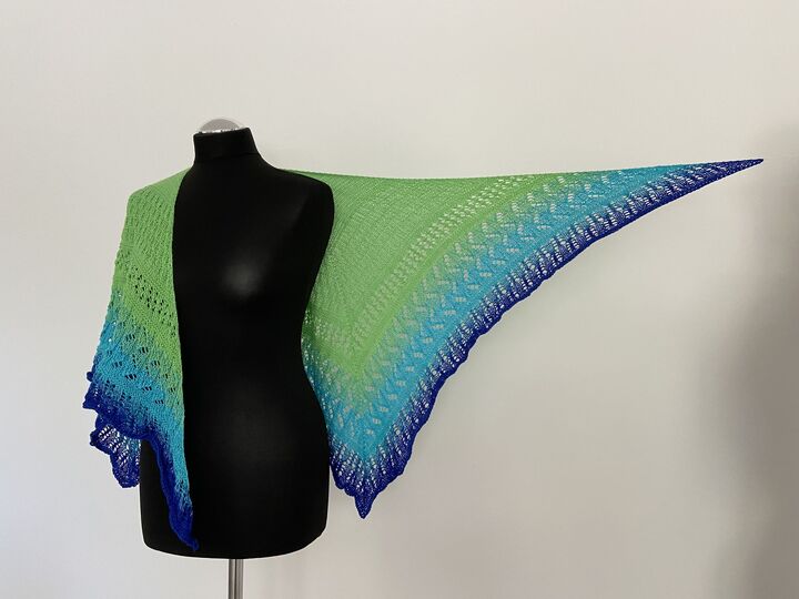 Strickanleitung - Tuch "Under the Sea"