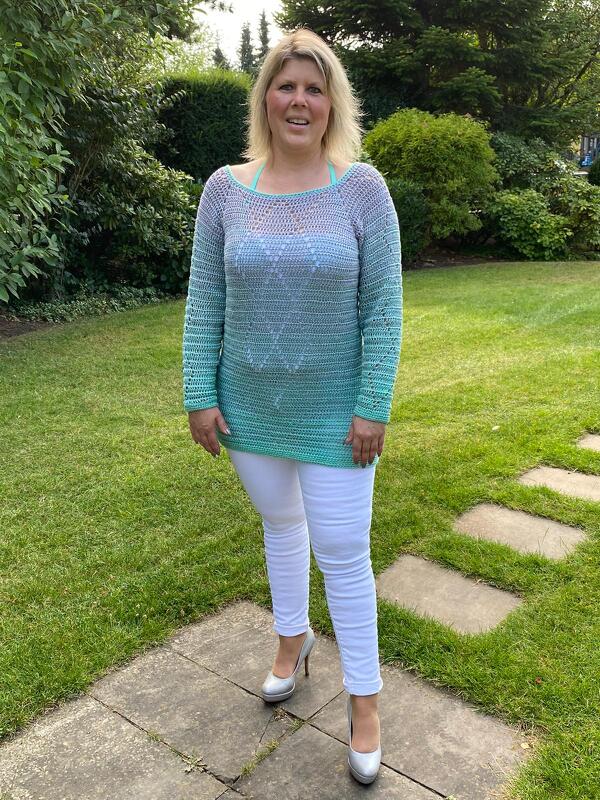 Häkelanleitung Pullover "Fantastisch" Größe XS- XXXL - Bild 2