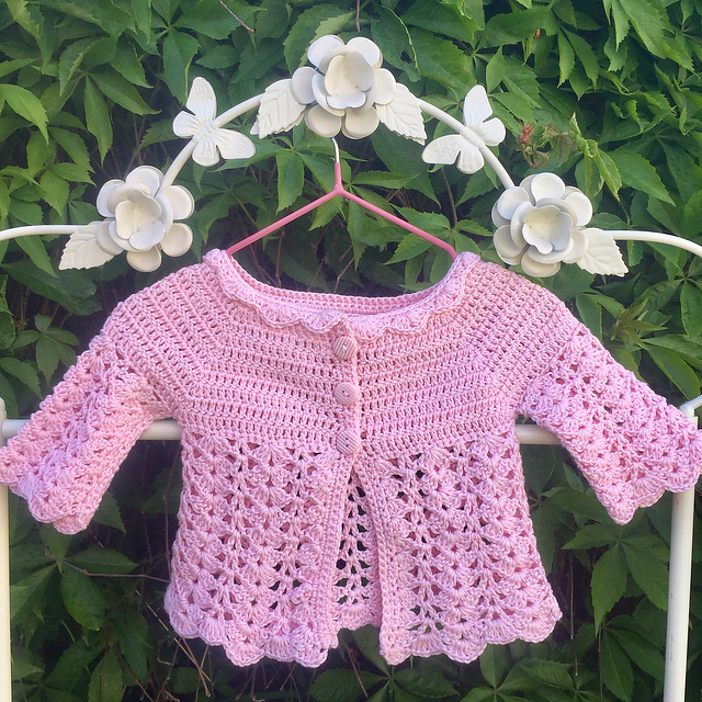 Jane Baby Cardigan Crochet Pattern