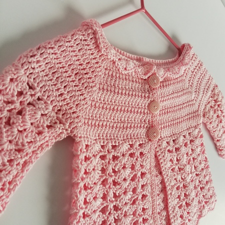 Jane Baby Cardigan Crochet Pattern