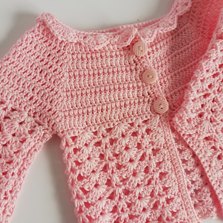 Jane Baby Cardigan Crochet Pattern