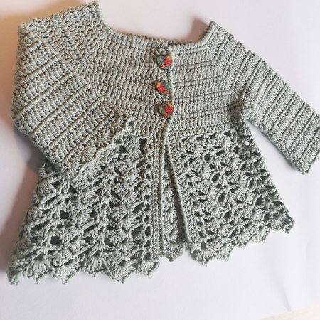 Julia Baby Cardigan Crochet Pattern