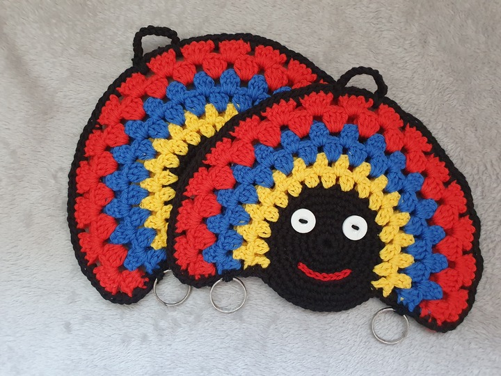 Häkelanleitung Topflappen Rasta!