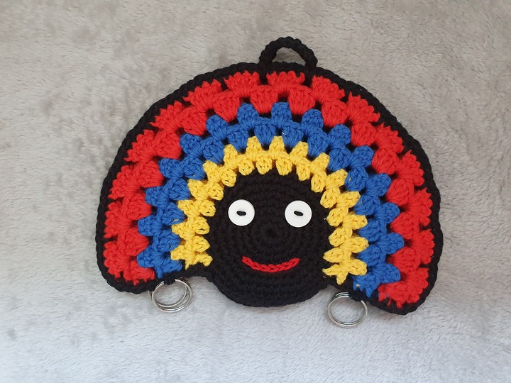 Häkelanleitung Topflappen Rasta!