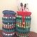 Crochet scrap yarn jar cover pattern