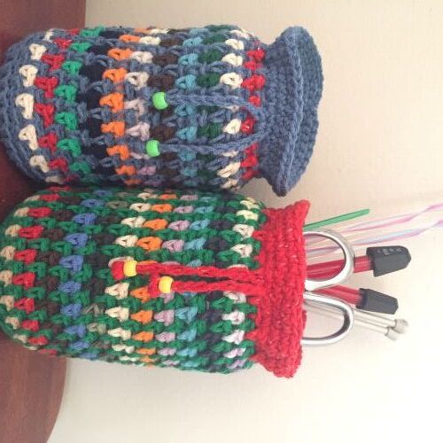 Crochet scrap yarn jar cover pattern - Image 5