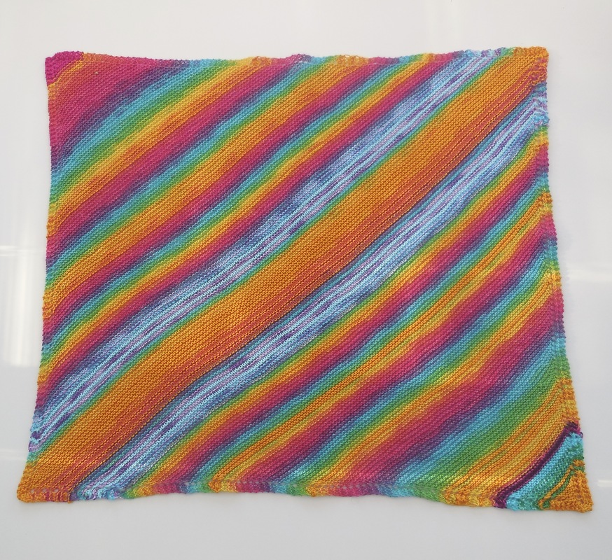 Babydecke von Ecke zu Ecke stricken