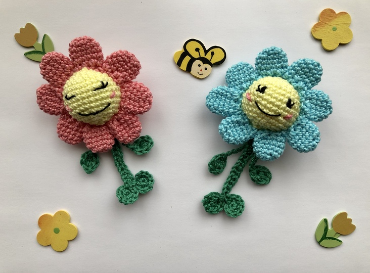 Anleitung Blume "Rita" - Schlüsselanhänger/ Taschenbaumler