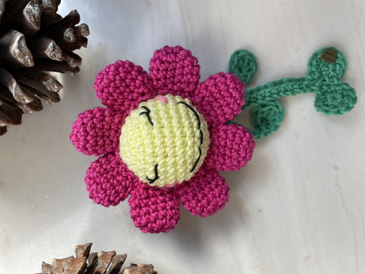 Anleitung Blume "Rita" - Schlüsselanhänger/ Taschenbaumler