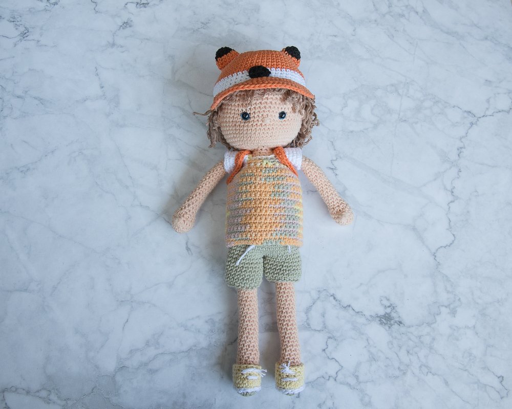 Anleitung Schultart Kindergartenstart Outfit für Anziehpuppe Toni - Bild 2