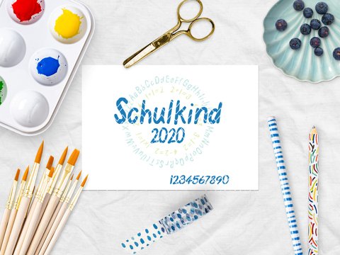 Plotterdatei Schulkind Kreis