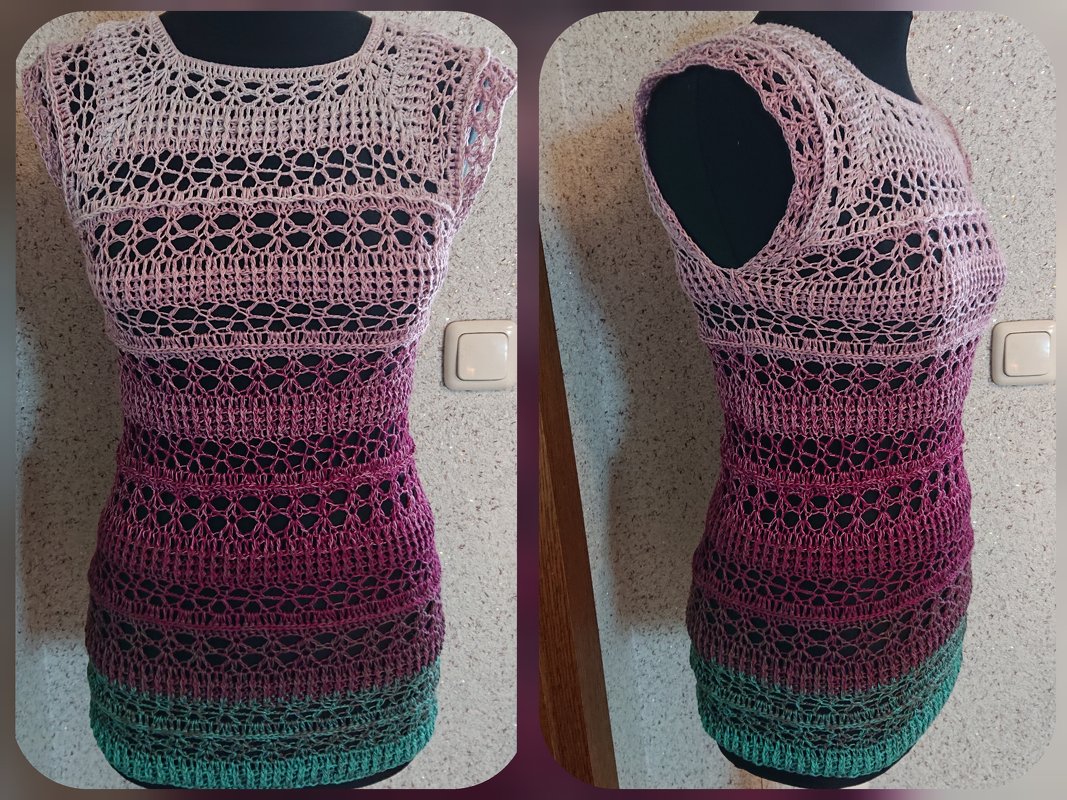 Tunika Yara häkeln Oberteil Shirt