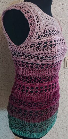 Tunika Yara häkeln Oberteil Shirt