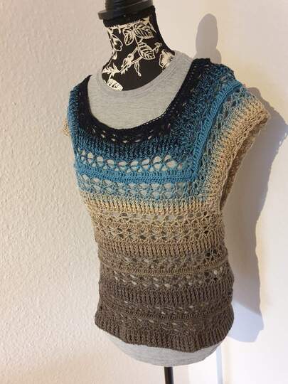 Tunika Yara häkeln Oberteil Shirt