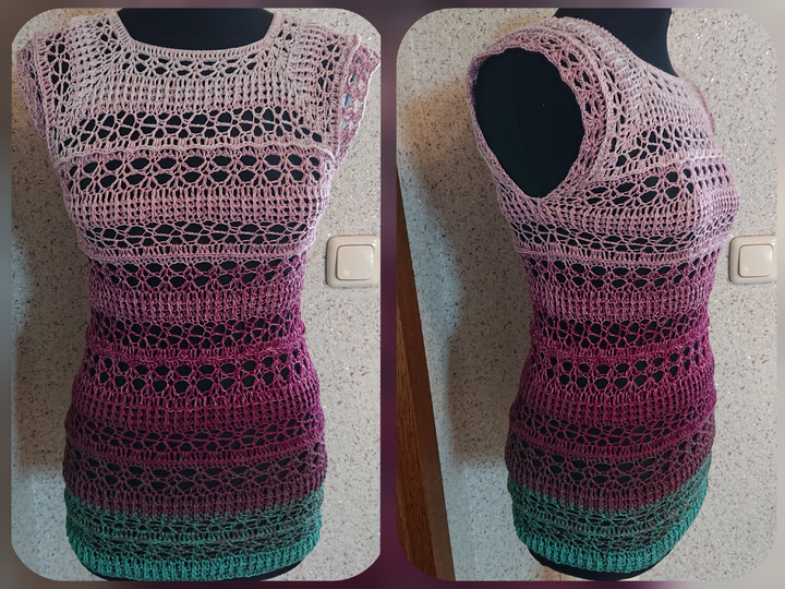 Tunika Yara häkeln Oberteil Shirt