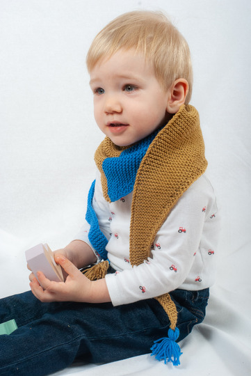 Strickanleitung Dreieckstuch Triangel in der Größe 130x24 cm